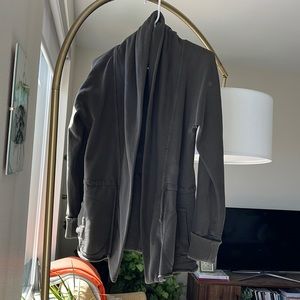 James Perse olive green tie wrap sweater